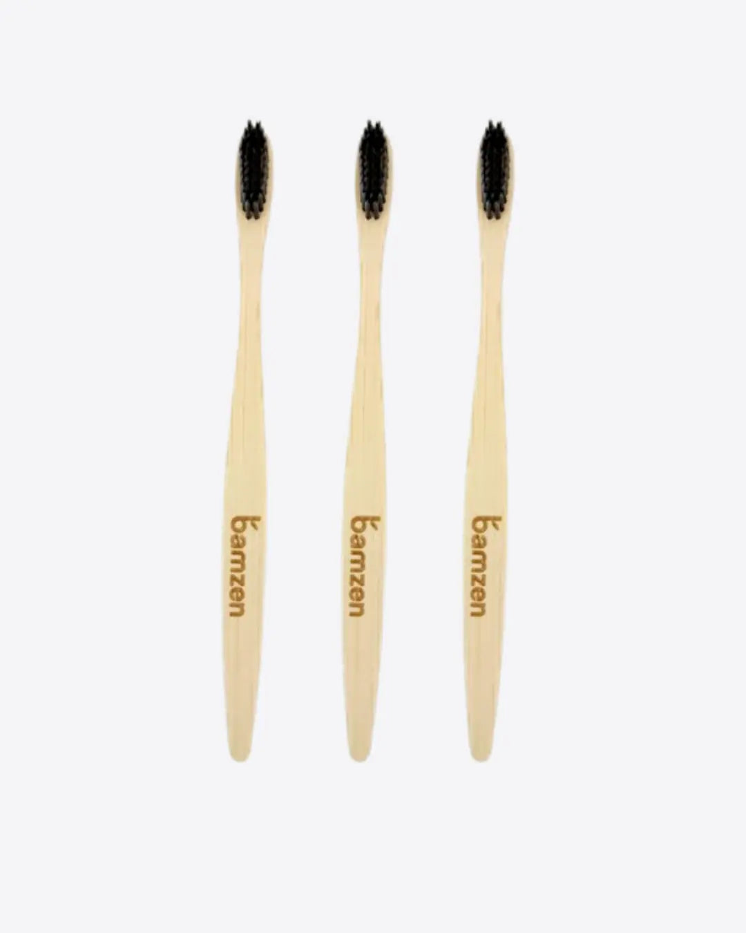 Eco Trio Bamboo Toothbrush – Pack of 3 Bamzen