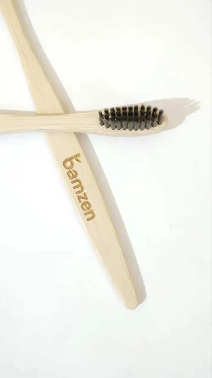 Premium Bamboo Toothbrush – Pack of 4 Bamzen
